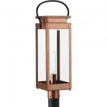  P540046-169 - Union Square One-Light Antique Copper Urban Industrial Outdoor Post Light