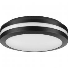  P550112-031-30 - Hard Nox Collection Black 12" Die Cast Round Flush Mount Light