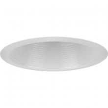  P806000-028 - 6" Satin White Recessed Step Baffle Trim for 6" Housing (P806N series)