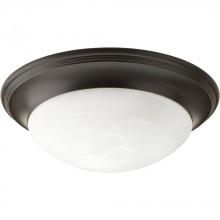  P3697-20 - Three-Light Alabaster Glass 16-5/8" Close-to-Ceiling