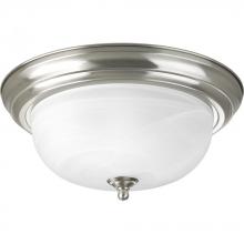  P3925-09 - Two-Light Dome Glass 13-1/4" Close-to-Ceiling