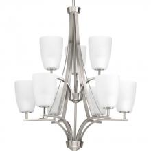  P400044-009 - Leap Collection Nine-Light Chandelier