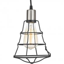  P500021-143 - Gauge Collection One-Light Graphite Farmhouse Pendant Light