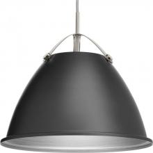  P500052-143 - Tre Collection One-Light Graphite Graphite Metal Shade Coastal Pendant Light