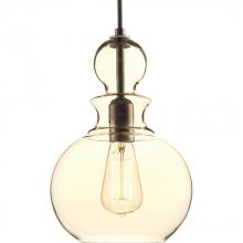  P5334-20 - Staunton Collection One-Light Antique Bronze Champagne Glass Global Pendant Light