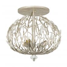  271S03GD - Bask 3-Lt Crystal Ceiling Mount - Gold Dust