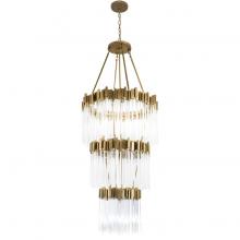  309C19HG - Matrix 19-Lt 3-Tier Chandelier - Havana Gold