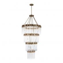  309C30HG - Matrix 30-Lt 4-Tier Chandelier - Havana Gold