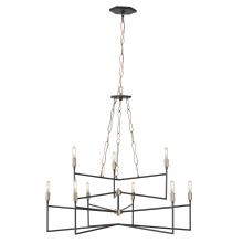  314C09HGCB - Bodie 9-Lt Chandelier - Havana Gold/Carbon