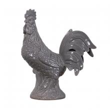  400A10GR - Americana Rooster Statue - Grey