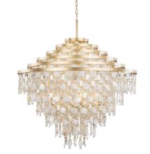  377C16FG - Kalani 16-Lt Chandelier - French Gold