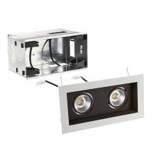  MT-3LD211R-F935-BK - Mini Multiple LED Two Light Remodel Housing with Trim and Light Engine