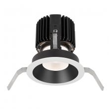  R4RD1T-S827-BKWT - Volta Round Shallow Regressed Trim with LED Light Engine