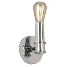  204464A - 1x60W wall light with a chrome finish