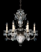  1246-40 - Bagatelle 7 Light 120V Chandelier in Polished Silver with Clear Heritage Handcut Crystal