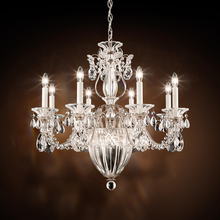  1238N-40H - Bagatelle 11 Light 120V Chandelier in Polished Silver with Clear Heritage Handcut Crystal