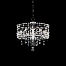  TC1018N-48H - Bella Rose 5 Light 120V Chandelier in Antique Silver with Clear Heritage Handcut Crystal