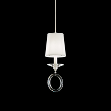  MA1003N-48O - Emilea 1 Light 120V Mini Pendant in Antique Silver with Clear Optic Crystal