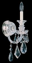  5701CL - Hamilton 1 Light 120V Wall Sconce in Polished Silver with Heritage Handcut Crystal