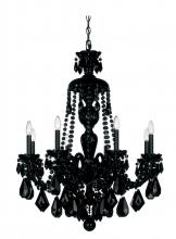  5737CL - Hamilton 8 Light 120V Chandelier in Polished Silver with Heritage Handcut Crystal