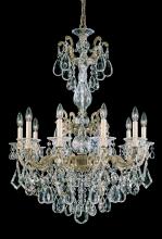  5008-48 - La Scala 10 Light 120V Chandelier in Antique Silver with Clear Heritage Handcut Crystal