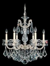  5072-76 - La Scala 6 Light 120V Chandelier in Heirloom Bronze with Clear Heritage Handcut Crystal