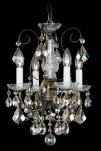  3648-40S - New Orleans 4 Light 120V Chandelier in Polished Silver with Clear Crystals from Swarovski