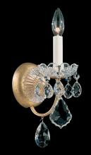  3650-76S - New Orleans 1 Light 120V Wall Sconce in Heirloom Bronze with Clear Crystals from Swarovski