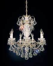  3656-22S - New Orleans 7 Light 120V Chandelier in Heirloom Gold with Clear Crystals from Swarovski