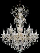  3660-76S - New Orleans 18 Light 120V Chandelier in Heirloom Bronze with Clear Crystals from Swarovski