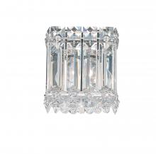  2220O - Quantum 1 Light 120V Wall Sconce in Polished Stainless Steel with Optic Crystal