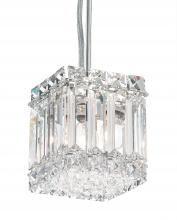  2245O - Quantum 2 Light 120V Mini Pendant in Polished Stainless Steel with Optic Crystal