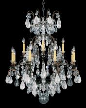  3572-48CL - Renaissance Rock Crystal 13 Light 120V Chandelier in Antique Silver with Clear Crystal and Rock Cr