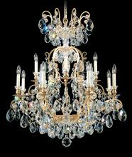  3772-51 - Renaissance 13 Light 120V Chandelier in Black with Clear Heritage Handcut Crystal