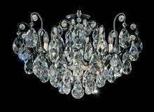  3785-48 - Renaissance 8 Light 120V Semi-Flush Mount in Antique Silver with Clear Heritage Handcut Crystal