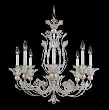  7866-51R - Rivendell 8 Light 120V Chandelier in Black with Clear Radiance Crystal