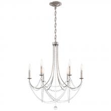  RJ1006N-51O - Verdana 6 Light 120V Chandelier in Black with Clear Optic Crystal