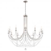  RJ1012N-51O - Verdana 12 Light 120V Chandelier in Black with Clear Optic Crystal