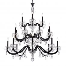  S8620N-48R - San Marco 20 Light 120V Chandelier in Antique Silver with Clear Radiance Crystal