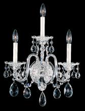  2992-40S - Sterling 3 Light 110V Wall Sconce in Silver with Clear Crystals From Swarovski®