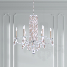  RS83061N-401H - Siena 6 Light 120V Chandelier (No Spikes) in Polished Stainless Steel with Clear Heritage Handcut