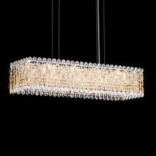  RS8344N-22H - Sarella 13 Light 120V Linear Pendant in Heirloom Gold with Clear Heritage Handcut Crystal