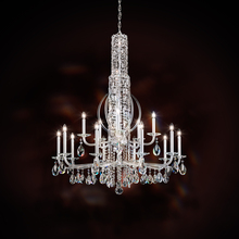  RS8415N-401H - Siena 17 Light 120V Chandelier in Polished Stainless Steel with Clear Heritage Handcut Crystal