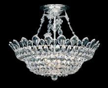  5797R - Trilliane 10 Light 120V Flush Mount in Polished Stainless Steel with Clear Radiance Crystal