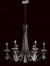  VA8336N-59H - Vesca 6 Light 120V Chandelier in Ferro Black with Clear Heritage Handcut Crystal