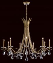  VA8339N-48H - Vesca 9 Light 120V Chandelier in Antique Silver with Clear Heritage Handcut Crystal