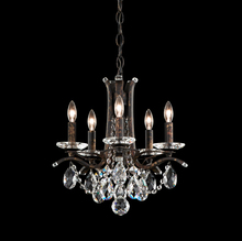  VA8304N-51H - Vesca 5 Light 120V Chandelier in Black with Clear Heritage Handcut Crystal