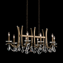  VA8435N-51H - Vesca 8 Light 120V Chandelier in Black with Clear Heritage Handcut Crystal