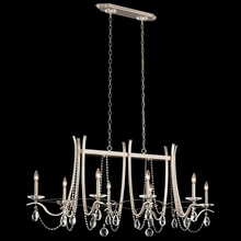  VA8436N-59H - Vesca 8 Light 120V Chandelier in Ferro Black with Clear Heritage Handcut Crystal