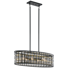  44077BK - Oval Chandelier/Pendant 6Lt